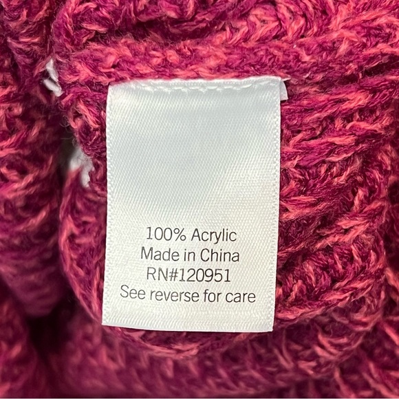 SO Lilac, Blue, Raspberry, White Colorblock Women’s Knit Sweater - Picture 5 of 7